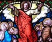 Glasmaleri af Kristi Himmelfart